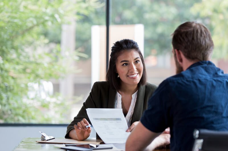 advisor meets with client - search for financial advisor - financial planning services farmington ct